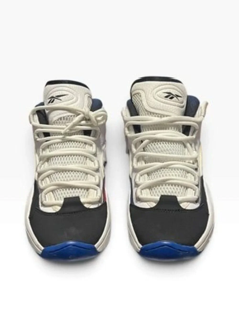 Reebok Question Mid Allen Iverson White Black Multicolor Sole Mens Size 8